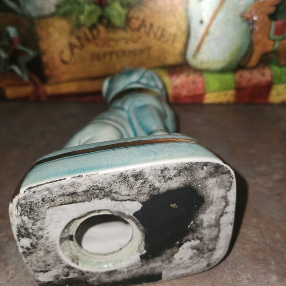 Collectible Ceramic Vintage Pug Dog Statue Andrea by Sadek C. 1970s 8" tall - Picture 5 of 6